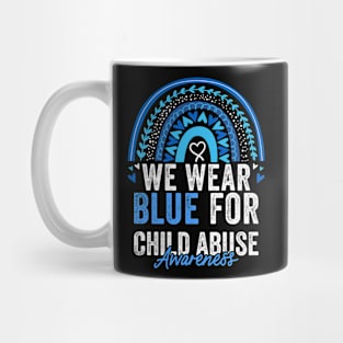 Child Abuse Prevention Awareness Month Blue Ribbon gift idea Mug